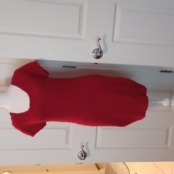 💙🌺Body Central Red Textured Knit Dress - Picture 8 of 10